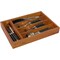 Home Basics 5 Compartment Rustic Pine Cutlery Tray CT01129 - alternate 1